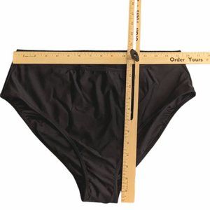 Black Swim Bottoms High Thigh